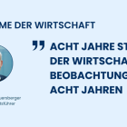 Bild Acht Jahre Stimme der Wirtschaft: Beobachtungen aus acht Jahren