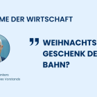 Bild Weihnachtsgeschenk der Bahn?